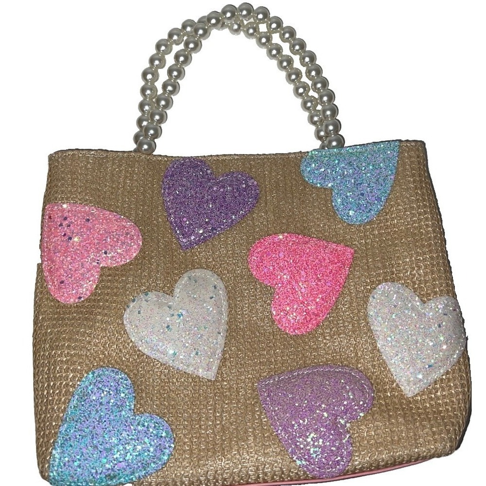 (5)Kids' Heart Straw Tote